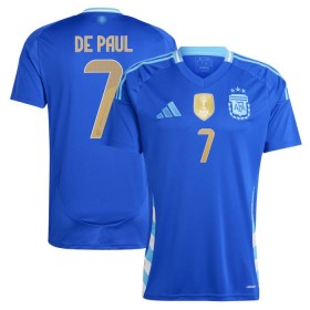 Maillot Foot Argentine De Paul 7 Exterieur 2024